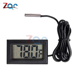 Mini LCD Digital Thermometer for Freezer Temperature -50~110 degree Refrigerator Fridge Thermometer indoor outdoor Probe 1M 2M