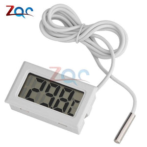Mini LCD Digital Thermometer for Freezer Temperature -50~110 degree Refrigerator Fridge Thermometer indoor outdoor Probe 1M 2M