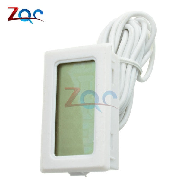 Mini LCD Digital Thermometer for Freezer Temperature -50~110 degree Refrigerator Fridge Thermometer indoor outdoor Probe 1M 2M