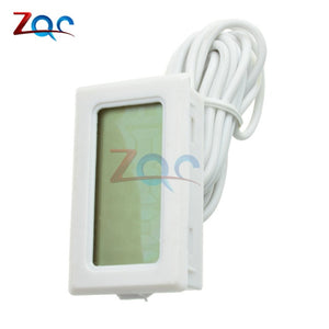 Mini LCD Digital Thermometer for Freezer Temperature -50~110 degree Refrigerator Fridge Thermometer indoor outdoor Probe 1M 2M