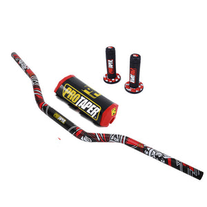 11/8'' Handle Bar 28mm Pro Taper Handlebar Grips Metal Mulisha Clamps Pad MX Motorcross For YAMAHA YZ125 YZF WR WRF TTR 250 450