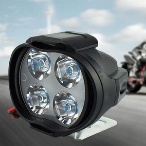 Led Work Light 12W Moto Motorcycles 4 Led Headlight Lamp Scooters Fog Light Working Spotlight 6500K White DC 9-85V Dropshipping