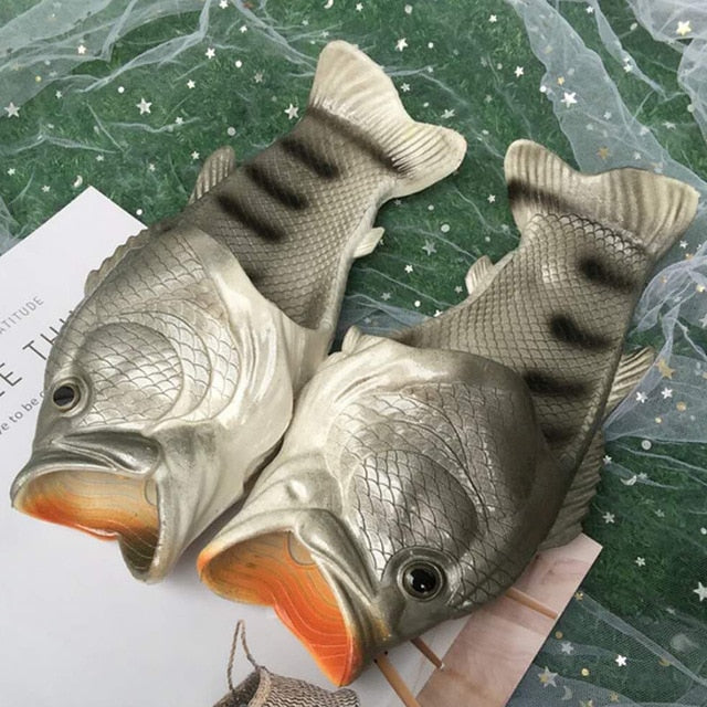 Funny Slippers Man Footwear Family House Shoes Men Large Size 33-47 Summer Beach Slippers Boys Unisex Fish Slippers Men 2020