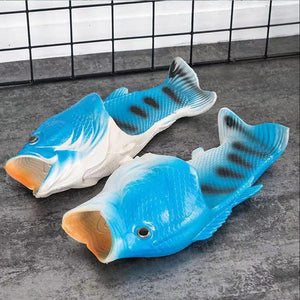 Funny Slippers Man Footwear Family House Shoes Men Large Size 33-47 Summer Beach Slippers Boys Unisex Fish Slippers Men 2020