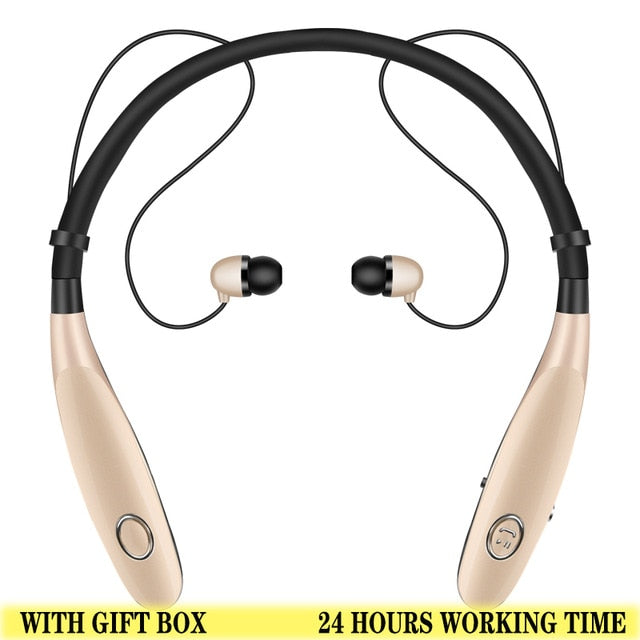 24 Hr  Wireless Headphones V5.0 Sports Earbud Neckband Stereo Bluetooth Earphone Headset with Mic for xiaomi all phone