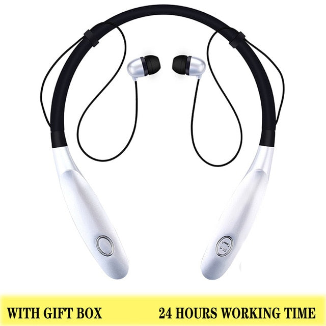 24 Hr  Wireless Headphones V5.0 Sports Earbud Neckband Stereo Bluetooth Earphone Headset with Mic for xiaomi all phone