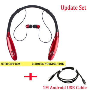 24 Hr  Wireless Headphones V5.0 Sports Earbud Neckband Stereo Bluetooth Earphone Headset with Mic for xiaomi all phone