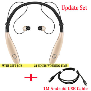 24 Hr  Wireless Headphones V5.0 Sports Earbud Neckband Stereo Bluetooth Earphone Headset with Mic for xiaomi all phone