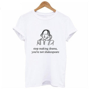 Vestido t-shirt Korean version solid color white style wild cute letter shirt printing series polyester short-sleeved dress coat