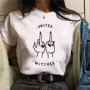 Feminists Harajuku T Shirt Women Feminism GRL PWR Ullzang T-shirt Girl Power 90s Graphic Tshirt Grunge Aesthetic Top Tees Female