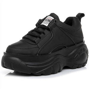 SWYIVY Casaul Shoes Woman High Platform Sneakers Women New 2020 Spring Female Shoes Black White Sneakers For Women Breathable 40