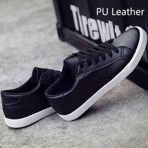 2019 new spring tenis feminino lace-up white shoes woman PU Leather solid color female shoes casual women shoes sneakers