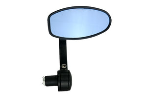 evomosa Black 7/8" Handlebar End Mirrors Oval Custom Classic Side Mirrors Chopper Bobber Cafe Racer ATV Quad Rearview Mirrors