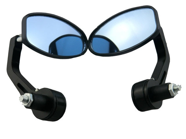 evomosa Black 7/8" Handlebar End Mirrors Oval Custom Classic Side Mirrors Chopper Bobber Cafe Racer ATV Quad Rearview Mirrors