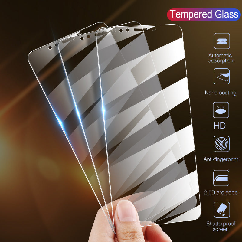 Full Cover Glass on the For  iPhone X XS Max XR Tempered Glass For iPhone 7 8 6 6s Plus 5 5S SE 11 Pro Screen Protector