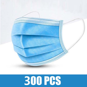 100pcs Face Mouth Anti Virus Dust Mask Disposable Protect 3-Ply Anti-COVID-19 Dustproof Earloop Non Woven Mouth Protective Masks