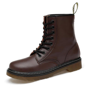 Yellow Threads Doc Men Shoes Mens Winter Warm Boots Martins Man Leather Ankle Boot Cowboy Waterproof Motorcycle Casual Men Boots