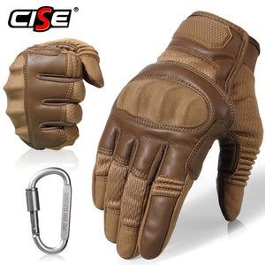 Touchscreen PU Leather Motorcycle Hard Knuckle Full Finger Gloves Protective Gear Racing Biker Riding Motorbike Moto Motocross