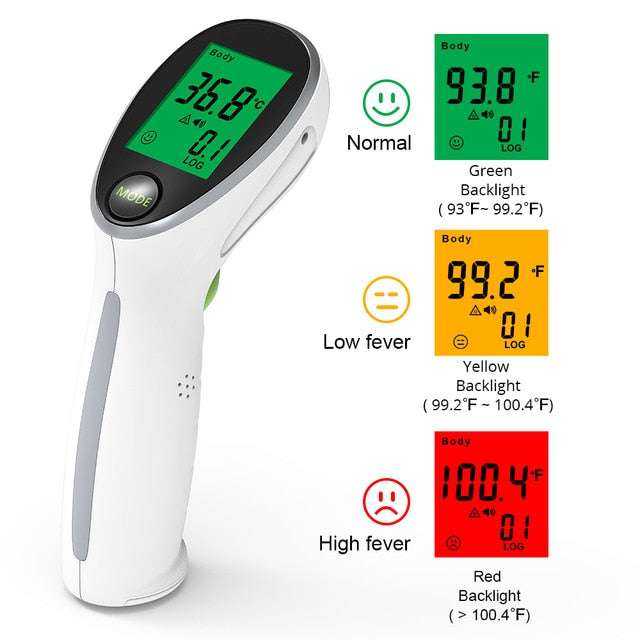 Yongrow Medical Infrared Thermometer Forehead Baby Portable Non-contact child Handheld Body/Object Temperature Measure IR Device