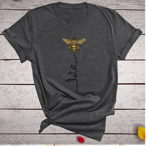 Hillbilly Women Bee Kind T-shirt Aesthetics Graphic Short Sleeve Cotton Polyester T Shirts Female Camisetas Verano Mujer 2019