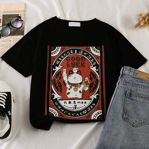 Fashion star embroidery Tee Shirt Femme korean Kawaii T Shirt Women Funny Short Sleeve T-Shirts harajuku white Black Tops Female