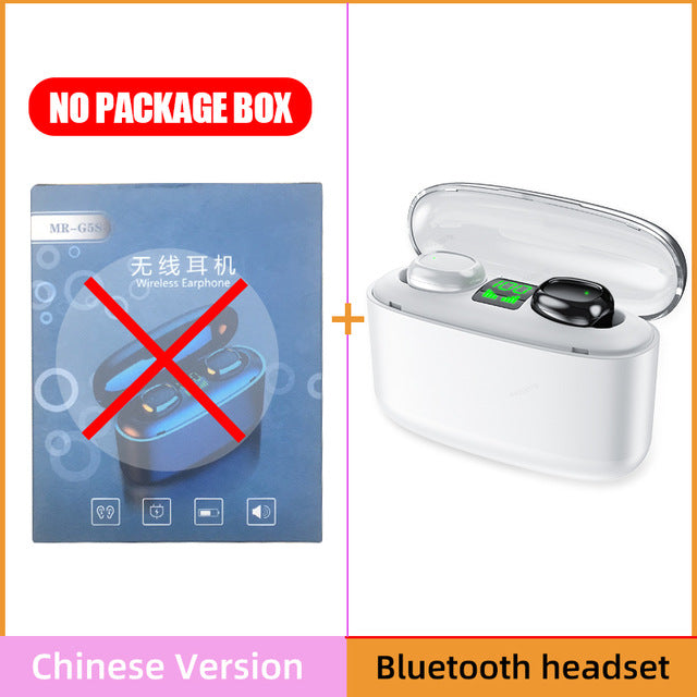 Bluetooth Wireless Headphones with 2200mAh Charging Case LED Power Display TWS Bluetooth Earphones Touch Control Sports Headsets