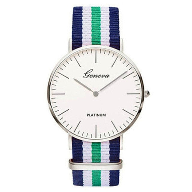 Pulseira de náilon estilo quartzo relógio feminino marca superior relógios moda casual relógio de pulso 2018 venda quente moda senhoras relógios