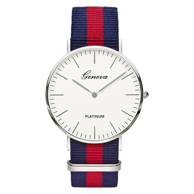 Pulseira de náilon estilo quartzo relógio feminino marca superior relógios moda casual relógio de pulso 2018 venda quente moda senhoras relógios