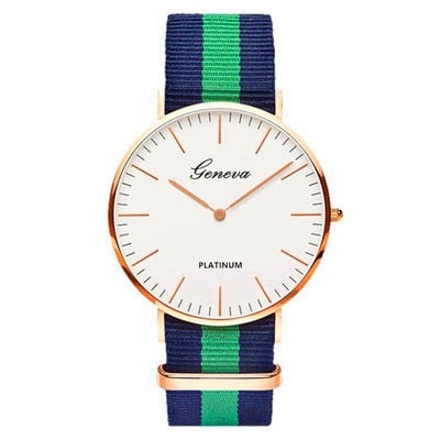 Pulseira de náilon estilo quartzo relógio feminino marca superior relógios moda casual relógio de pulso 2018 venda quente moda senhoras relógios