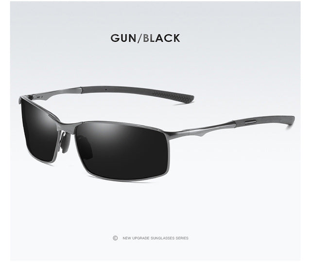 Aoron 2019 hommes lunettes de soleil polarisées pour le sport, lunettes de soleil de conduite en plein air hommes, lunettes de soleil à monture métallique gafas de sol hombre