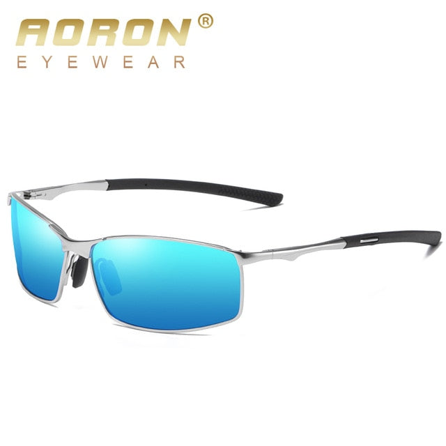 Aoron 2019 hommes lunettes de soleil polarisées pour le sport, lunettes de soleil de conduite en plein air hommes, lunettes de soleil à monture métallique gafas de sol hombre