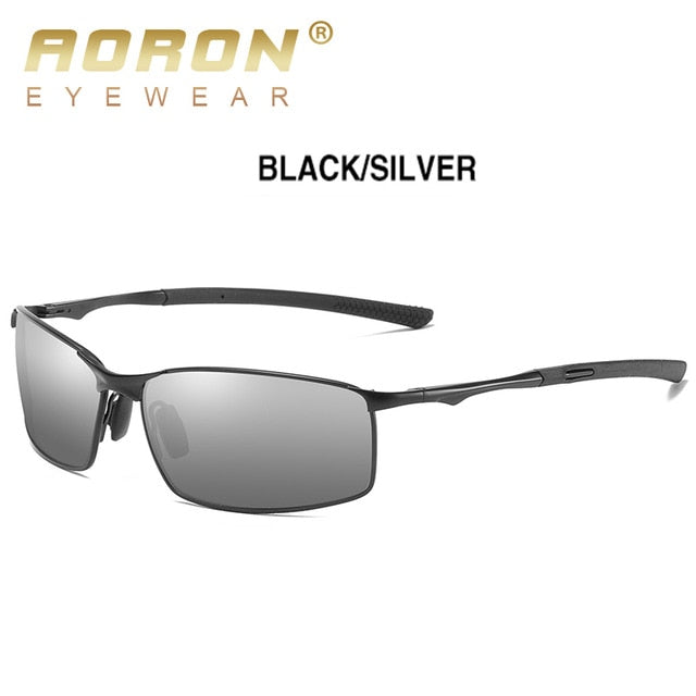 Aoron 2019 hommes lunettes de soleil polarisées pour le sport, lunettes de soleil de conduite en plein air hommes, lunettes de soleil à monture métallique gafas de sol hombre