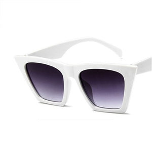 2019 new brand sunglasses Square glasses  Personalized cat eyes Colorful sunglasses trend versatile sunglasses uv400 curtain