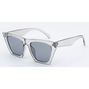 2019 new brand sunglasses Square glasses  Personalized cat eyes Colorful sunglasses trend versatile sunglasses uv400 curtain