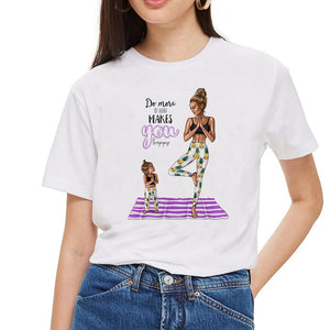 SexeMara Super maman T-shirt femmes mère amour imprimé blanc T-shirt Harajuku maman T-shirt Vogue hauts T-shirt Femme Vogue été