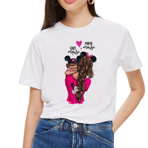 SexeMara Super maman T-shirt femmes mère amour imprimé blanc T-shirt Harajuku maman T-shirt Vogue hauts T-shirt Femme Vogue été