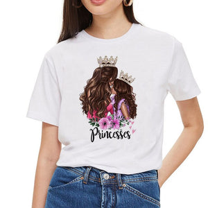 SexeMara Super maman T-shirt femmes mère amour imprimé blanc T-shirt Harajuku maman T-shirt Vogue hauts T-shirt Femme Vogue été