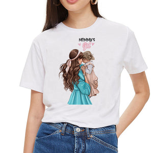 SexeMara Super maman T-shirt femmes mère amour imprimé blanc T-shirt Harajuku maman T-shirt Vogue hauts T-shirt Femme Vogue été