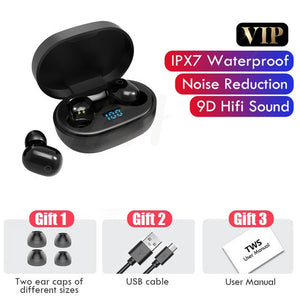 Wireless Bluetooth Headphone With Microphone LED Power Display TWS Bluetooth Earphone 9D Stereo Touch Control Headsets Headphone