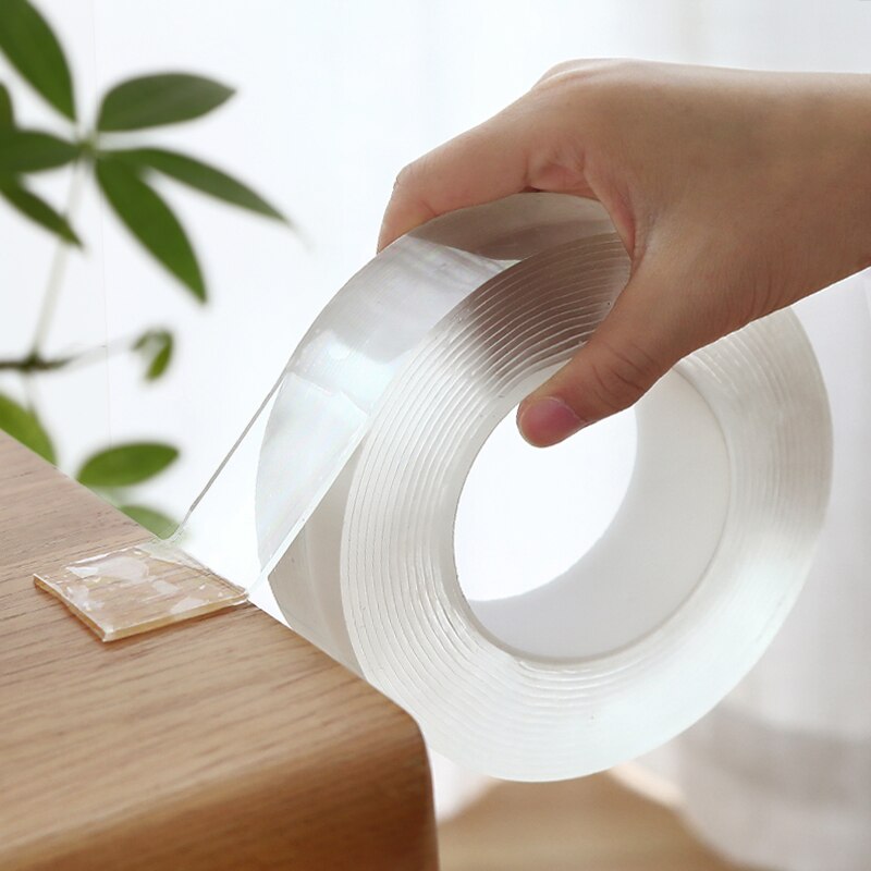 Transparent Magie Nano Band Waschbar Wiederverwendbare Doppelseitige Klebeband Nano-Keine Spur Paste Abnehmbare Kleber Abreinigbare Haushalt