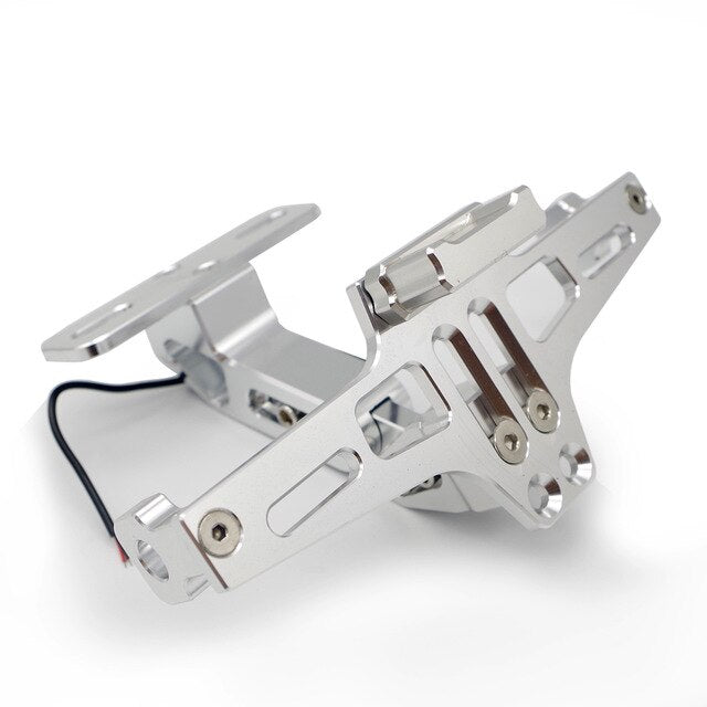 CNC Licence Plate Holder Motorcycle Accessories For ns200 jeep tj toyota hiace 200 cb 500f benelli tnt 600 porte plaque frame