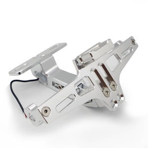 Universal LED Light License Plate Frame Motorcycle Plate License Bracket FOR pulsar ns200 tnt300 xt600 c650gt forza plate holder