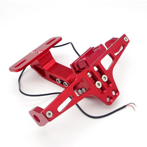 Universal LED Light License Plate Frame Motorcycle Plate License Bracket FOR pulsar ns200 tnt300 xt600 c650gt forza plate holder