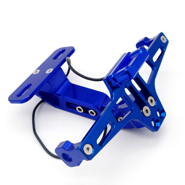 Universal LED Light License Plate Frame Motorcycle Plate License Bracket FOR pulsar ns200 tnt300 xt600 c650gt forza plate holder