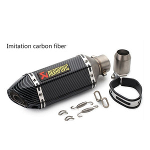51mm/60mm Akrapovic motorcycle pipe exhaust with DB killer Carbon Fiber Exhaust Pipe FOR pulsar ns200 tnt300 xt600 c650gt forza