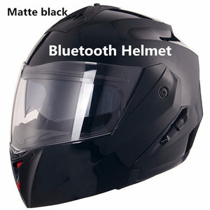 Bluetooth Flip Up Racing helmet Modular Dual lens Motorcycle Helmet full face Safe helmets Casco capacete casque moto S M L XL