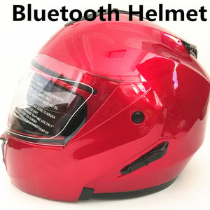 Bluetooth Flip Up Racing helmet Modular Dual lens Motorcycle Helmet full face Safe helmets Casco capacete casque moto S M L XL