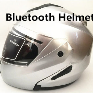 Bluetooth Flip Up Racing helmet Modular Dual lens Motorcycle Helmet full face Safe helmets Casco capacete casque moto S M L XL